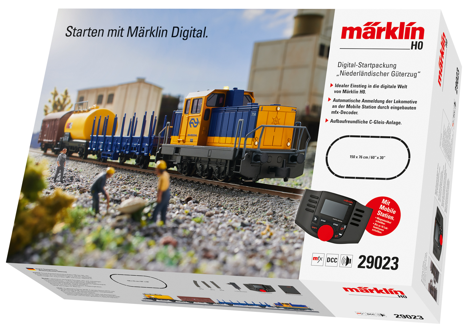 component Onbelangrijk hebben Märklin 29023 – Digitale startset Nederlandse goederentrein met sound –  Interhobby